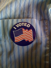 My "I Voted 2008" sticker