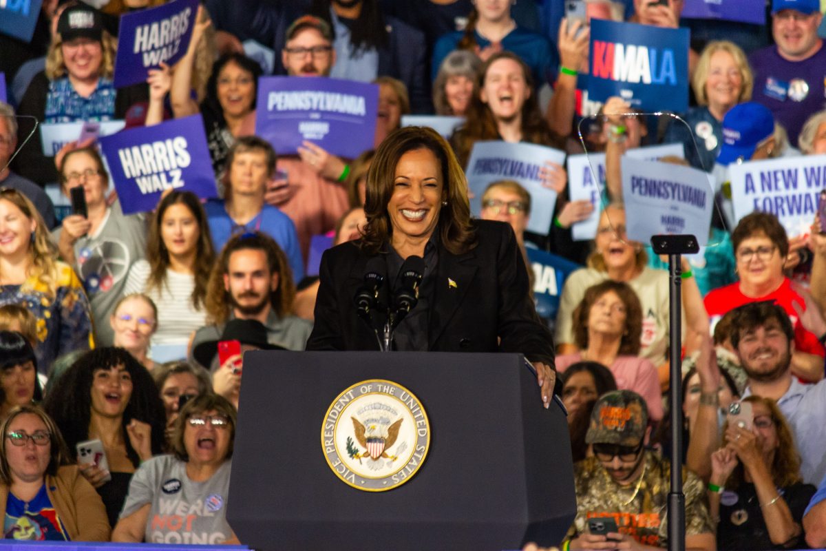 Kamala Harris visits Wilkes University on campaign trail